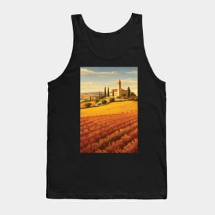 Toscana, Italy, Travel poster Tank Top